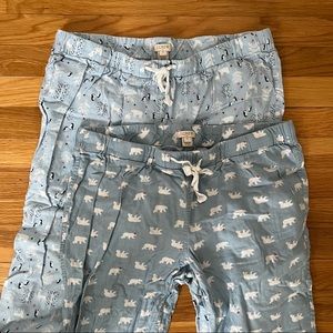 J. Crew Winter Pajamas - Set of 2